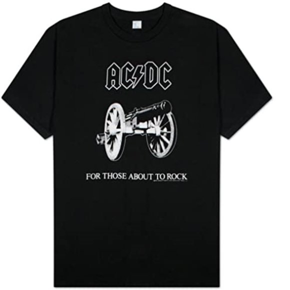 Juniors' AC🗲DC "For Those About To Rock" Cannon Tee - Picture 1 of 3